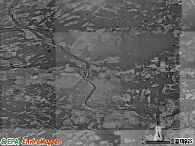 Ewing township, Michigan satellite photo by USGS