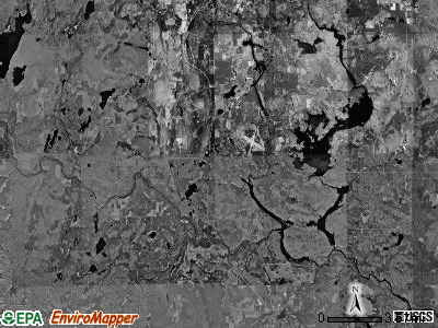 Mastodon township, Michigan satellite photo by USGS