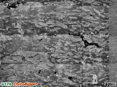 Breen township, Michigan satellite photo by USGS