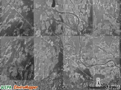 Cornell township, Michigan satellite photo by USGS