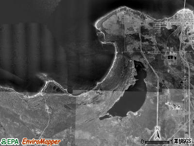 Wawatam township, Michigan satellite photo by USGS