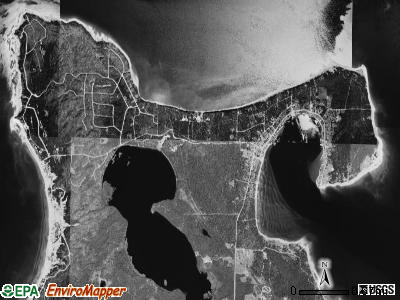 St. James township, Michigan satellite photo by USGS