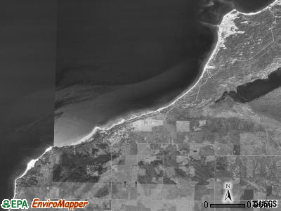 Cross Village township, Michigan satellite photo by USGS