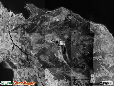 Benton township, Michigan satellite photo by USGS