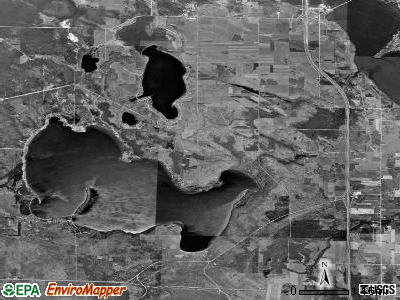 Munro township, Michigan satellite photo by USGS
