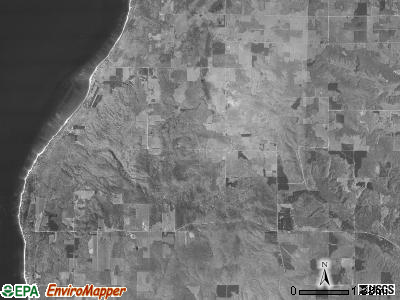 Readmond township, Michigan satellite photo by USGS