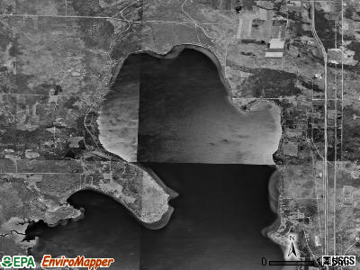 Burt township, Michigan satellite photo by USGS