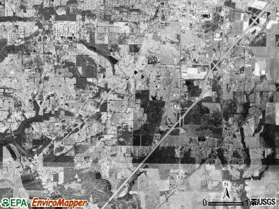 Gum Springs township, Arkansas satellite photo by USGS