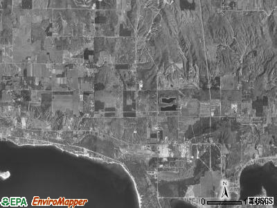 Little Traverse township, Michigan satellite photo by USGS