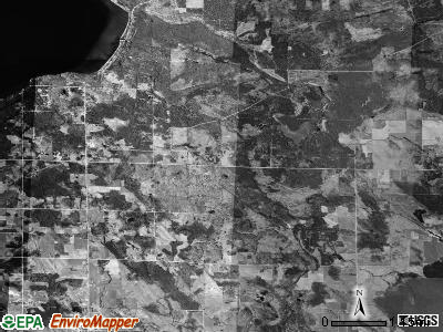 North Allis township, Michigan satellite photo by USGS