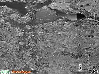Springvale township, Michigan satellite photo by USGS