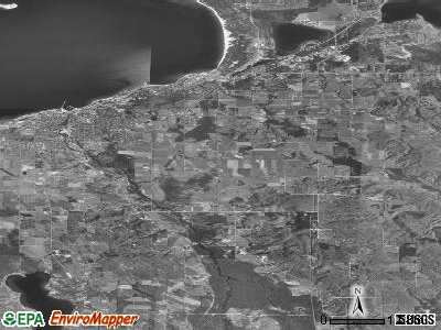Bear Creek township, Michigan satellite photo by USGS