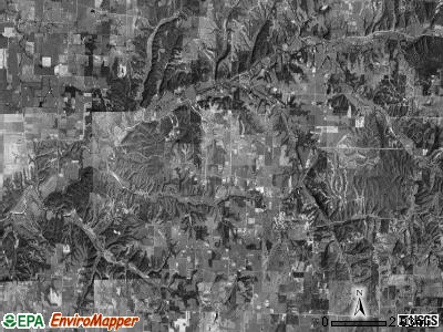 Decatur township, Arkansas satellite photo by USGS