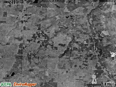 Mentor township, Michigan satellite photo by USGS