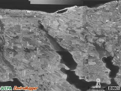 Resort township, Michigan satellite photo by USGS