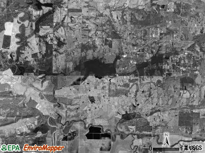 Clifton township, Arkansas satellite photo by USGS