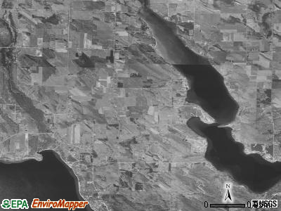Bay township, Michigan satellite photo by USGS