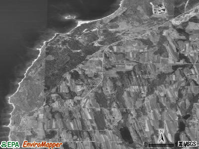 Norwood township, Michigan satellite photo by USGS