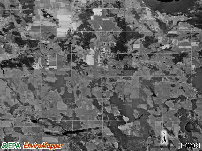 Posen township, Michigan satellite photo by USGS