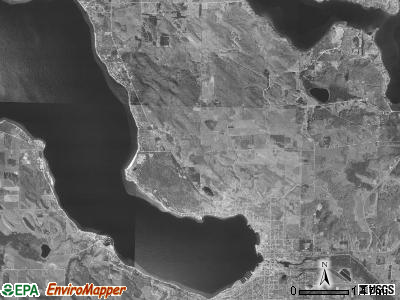 Evangeline township, Michigan satellite photo by USGS
