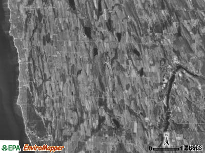 Banks township, Michigan satellite photo by USGS