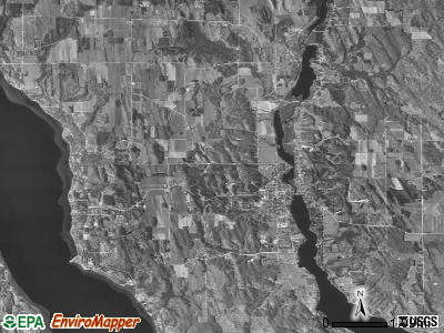 Central Lake township, Michigan satellite photo by USGS