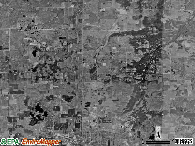 Livingston township, Michigan satellite photo by USGS