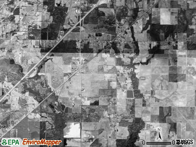 Higginson township, Arkansas satellite photo by USGS