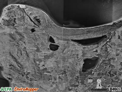 Cleveland township, Michigan satellite photo by USGS