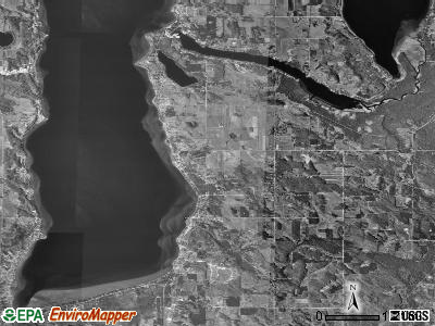 Helena township, Michigan satellite photo by USGS
