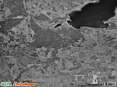 Solon township, Michigan satellite photo by USGS