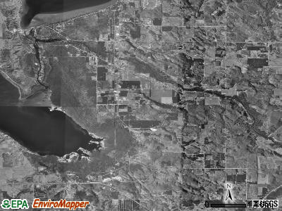 Clearwater township, Michigan satellite photo by USGS