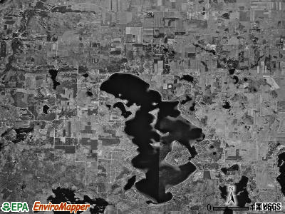 Long Lake township, Michigan satellite photo by USGS