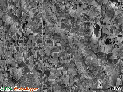 Comins township, Michigan satellite photo by USGS