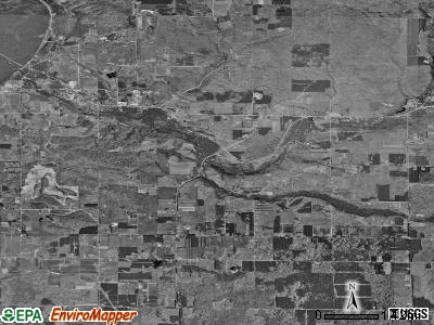Homestead township, Michigan satellite photo by USGS