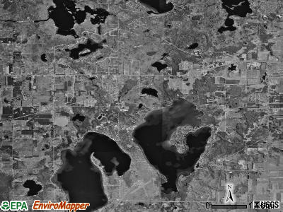 Green Lake township, Michigan satellite photo by USGS