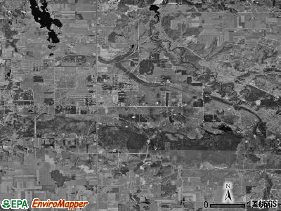 Blair township, Michigan satellite photo by USGS