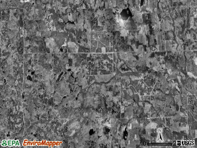 Millen township, Michigan satellite photo by USGS