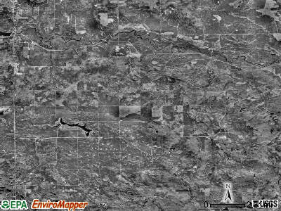 Mentor township, Michigan satellite photo by USGS