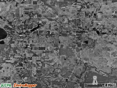 Springfield township, Michigan satellite photo by USGS