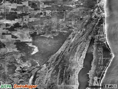 Greenbush township, Michigan satellite photo by USGS