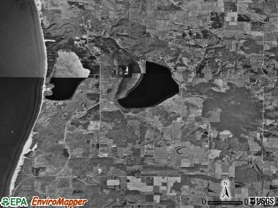 Blaine township, Michigan satellite photo by USGS