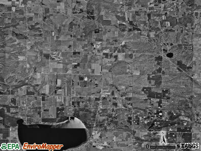 Pleasanton township, Michigan satellite photo by USGS