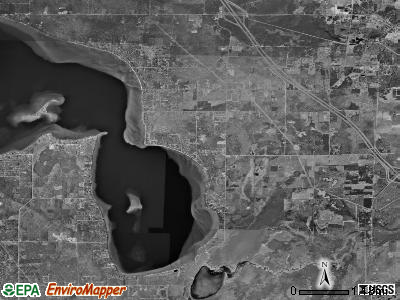 Gerrish township, Michigan satellite photo by USGS