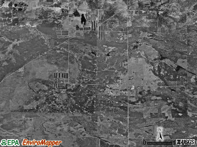 Au Sable township, Michigan satellite photo by USGS