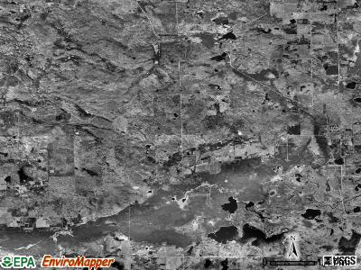 Goodar township, Michigan satellite photo by USGS