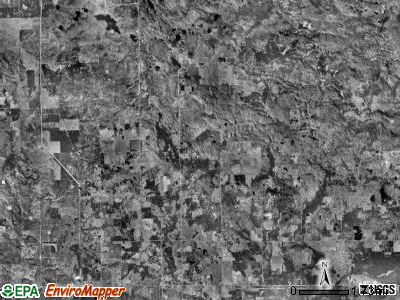 Rose township, Michigan satellite photo by USGS
