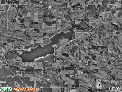 Springville township, Michigan satellite photo by USGS