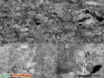 Cumming township, Michigan satellite photo by USGS