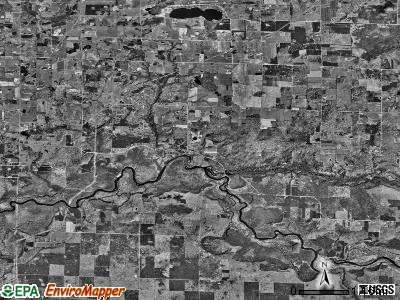 Brown township, Michigan satellite photo by USGS